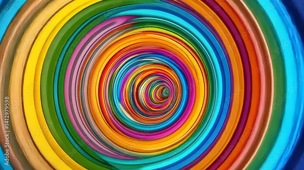 Mesmerizing Vibrant Color Tunnel Animation with Circular Flowing Motion Graphics Mesmerizing Vibrant Color Tunnel Animation with Circular Flowing Motion Graphics