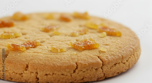 Garibaldi biscuit cookie white background