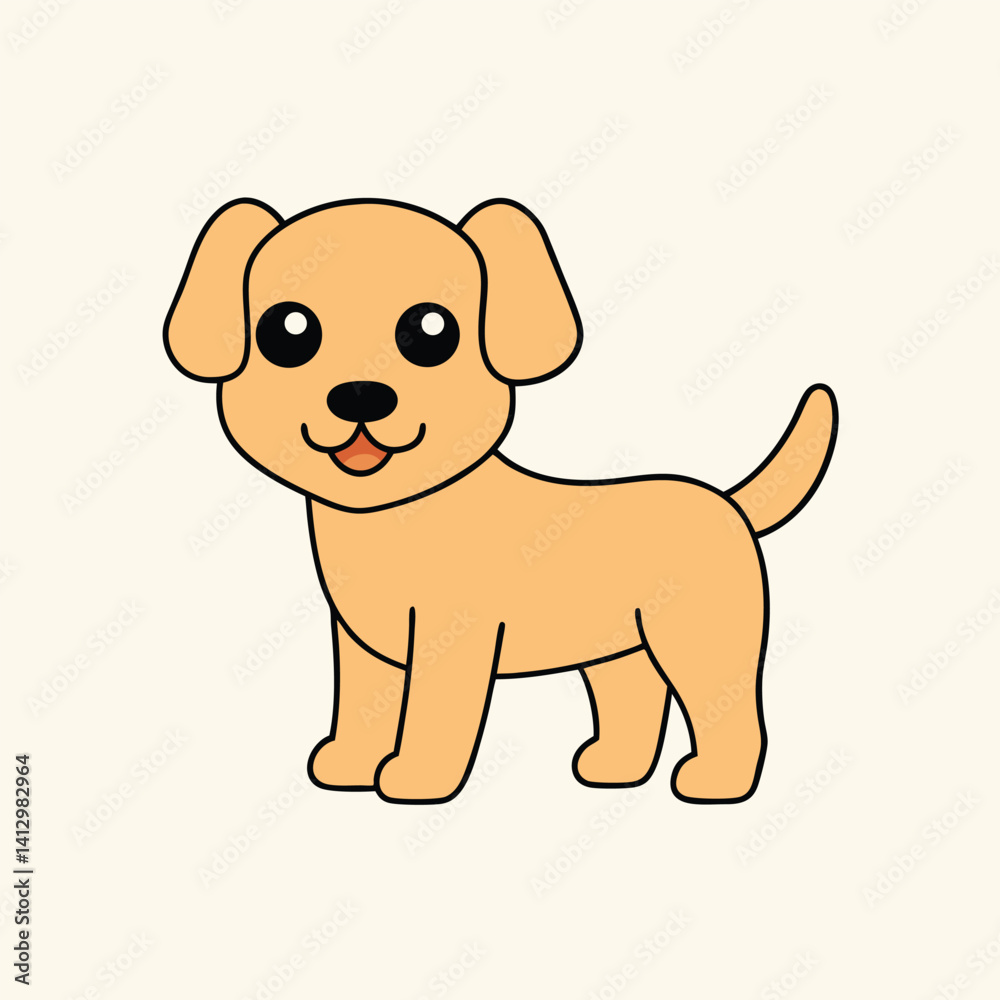 Obraz premium Dog Vector Art Illustration