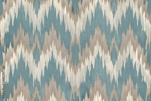 Stylish Ikat Pattern Design.