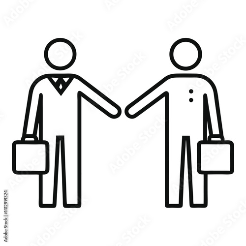 briefcase exchange icon silhouette white background