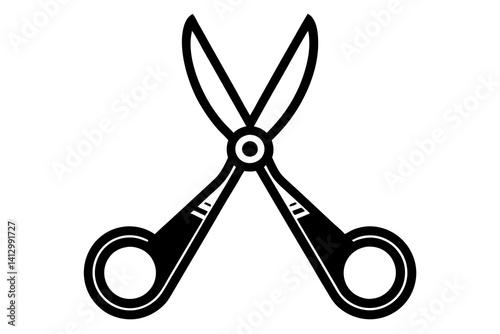 Kelly Forceps Flat Icon – Surgical Medical Tool Vector Illustration

