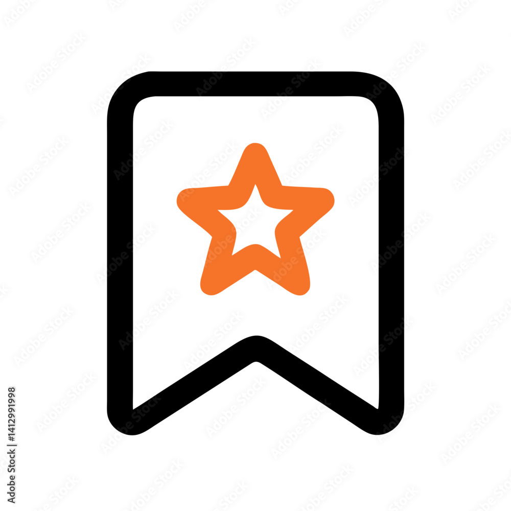 Bookmark Icon Representing Saved Content Bookmark Icon Representing Saved Content
