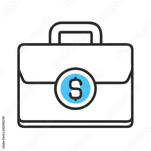 Briefcase with Dollar Icon Representing Business Operations