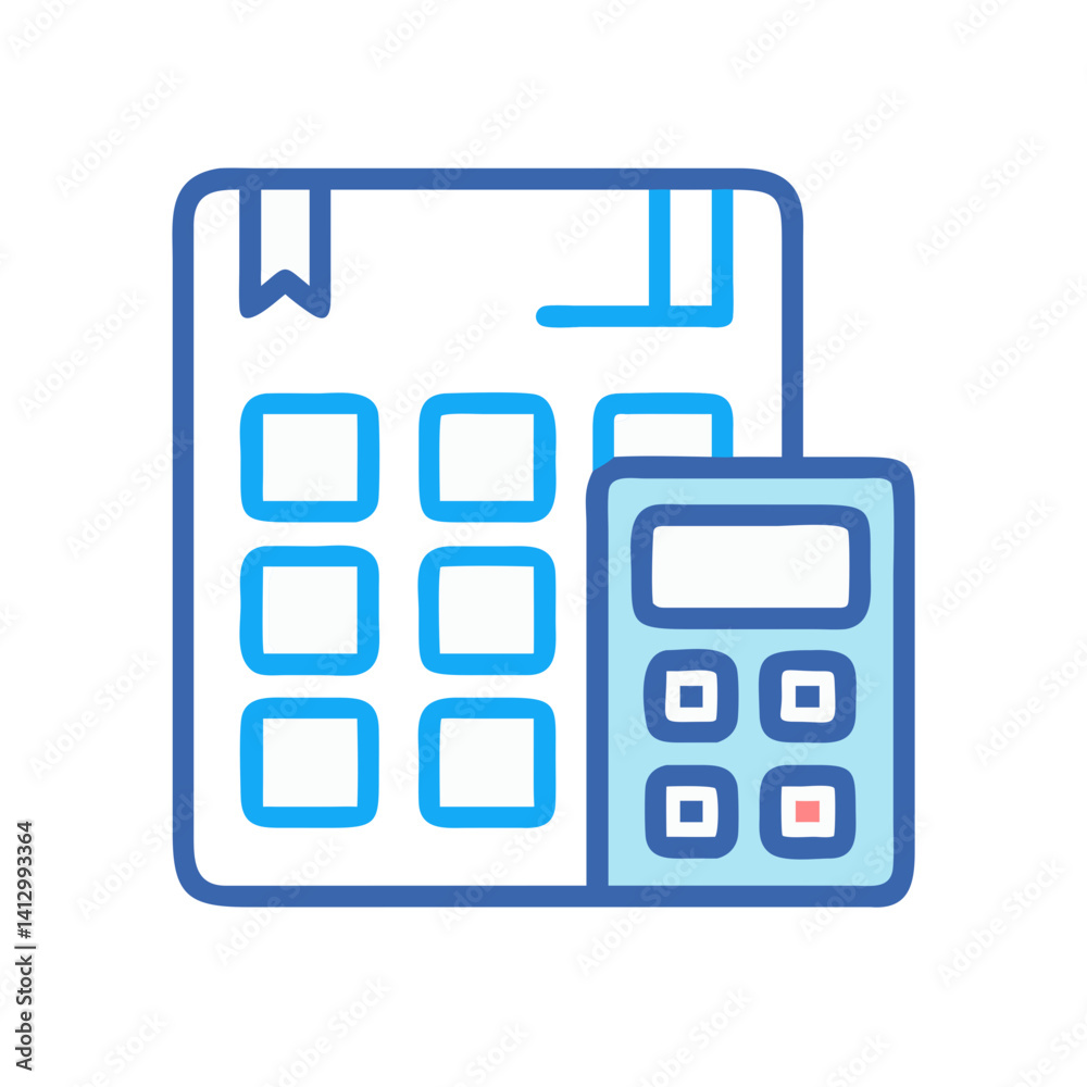 Calculator Icon Representing Shipping Cost Estimate Calculator Icon Representing Shipping Cost Estimate