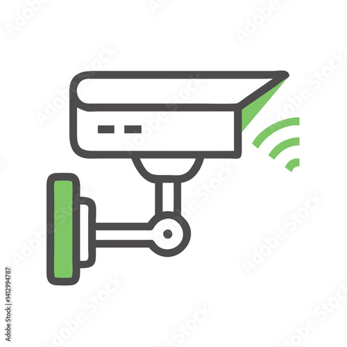 CCTV Camera Icon Representing Hotel Security System