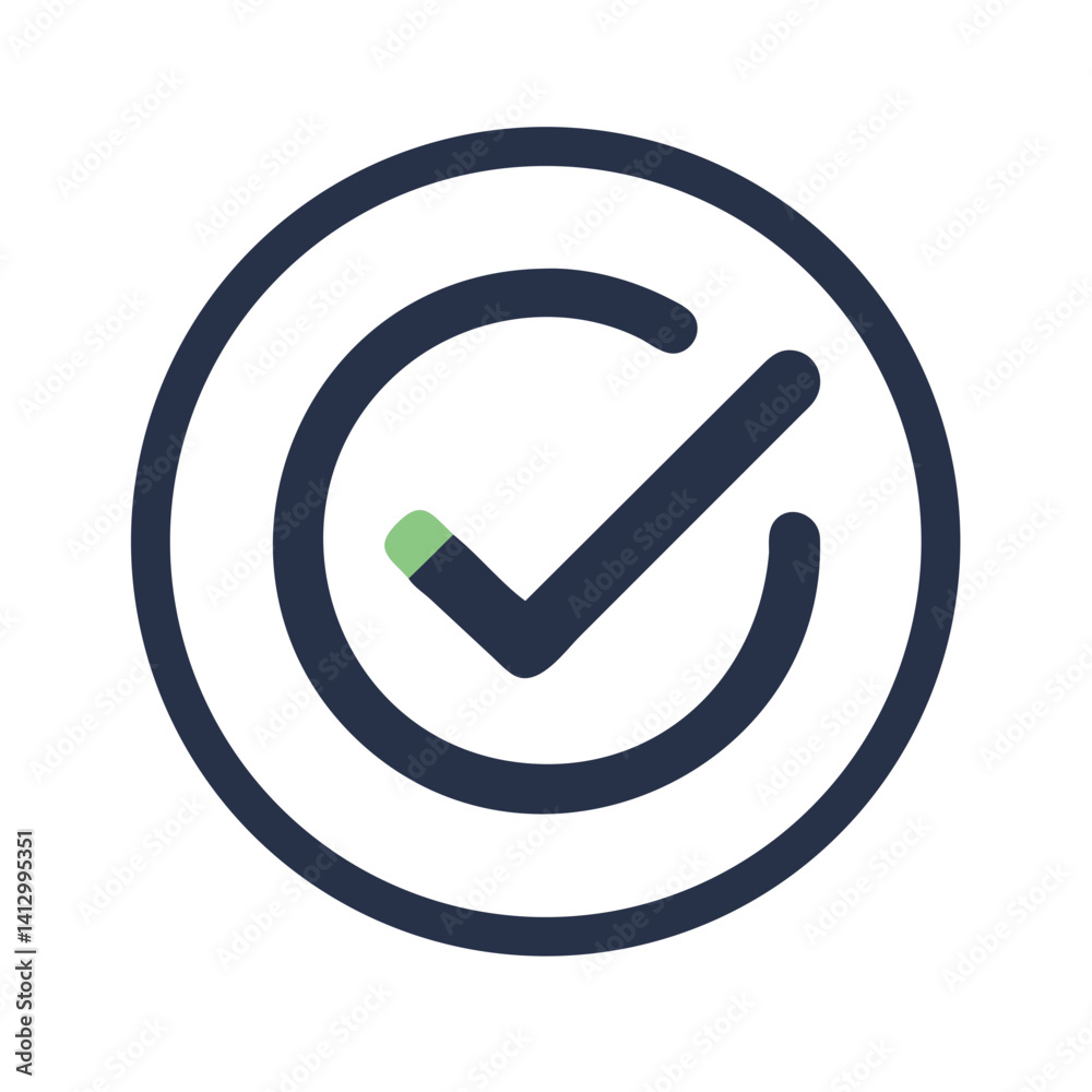 Check Mark Icon Representing Confirmation Check Mark Icon Representing Confirmation