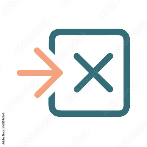 Close Icon Representing Cancel or Exit Action