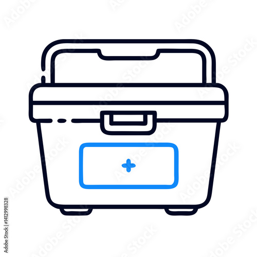 Cooler Box Icon Representing Cold Drink Storage
