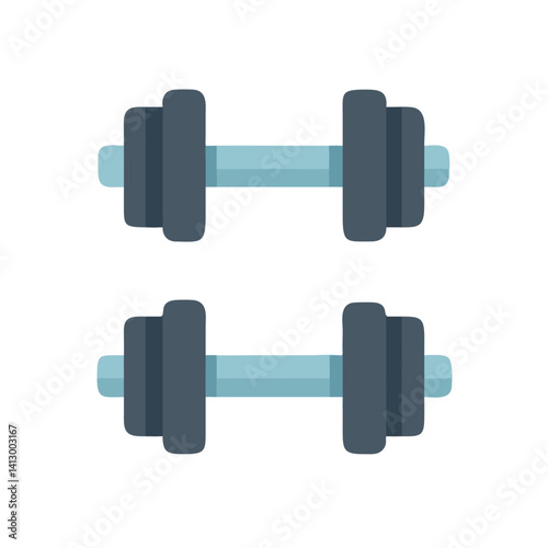 Dumbbells Icon Representing Strength Training