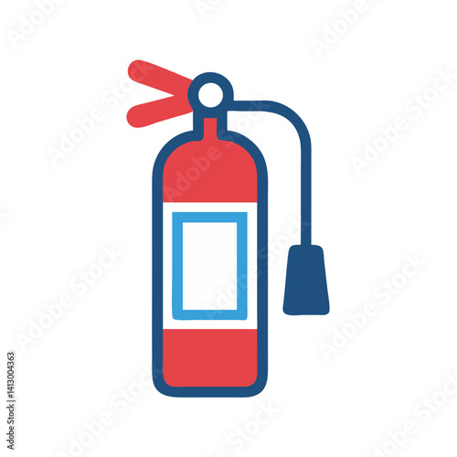 Fire Extinguisher Icon Representing Safety Equipment