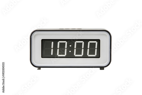 Electronic Alarm Clock Showing Time Readout on Display.