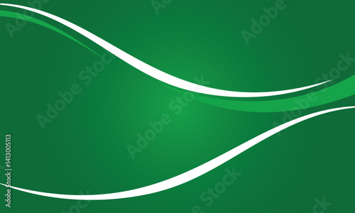 Dynamic curved Green Wavy Lines Background