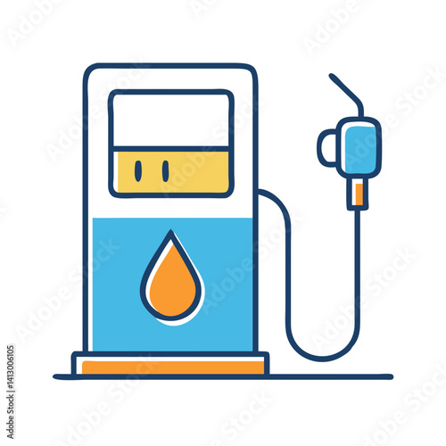 Fuel Pump Icon Representing Transportation Fuel