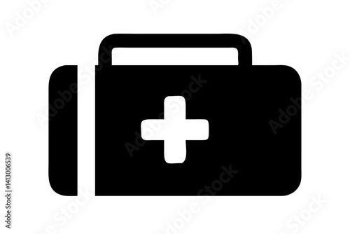 First Aid Kit Flat Icon – Medical Emergency Symbol for Healthcare Apps and Websites

