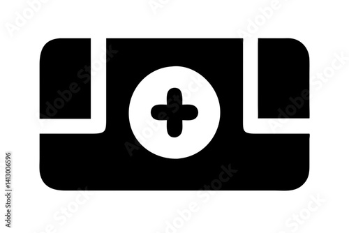 First Aid Kit Flat Icon – Medical Emergency Symbol for Healthcare Apps and Websites

