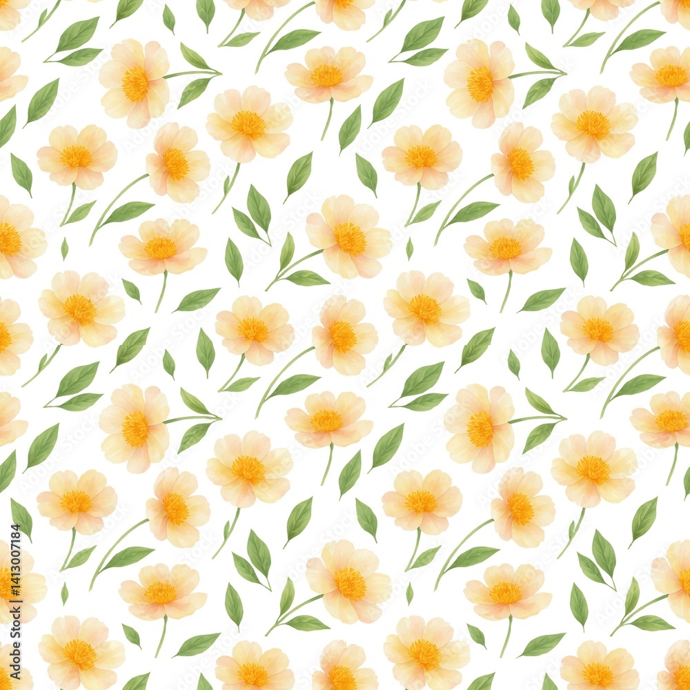 Watercolor seamless pattern with white flowers. Delicate summer pattern. White peonies background. Great for wrapping, fabric printing, backgrounds. Watercolor seamless pattern with white flowers. Delicate summer pattern. White peonies background. Great for wrapping, fabric printing, backgrounds.