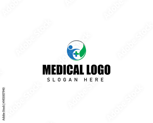 Medical Logo. Healthcare and Pharmacy Logo Design and Icon Template
