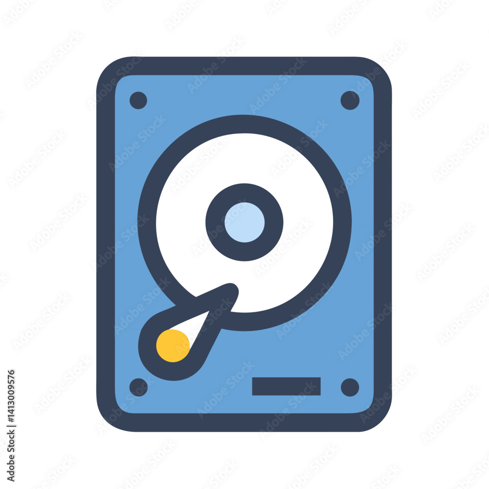 Hard Disk Icon – Storage Drive and Component Symbol Hard Disk Icon – Storage Drive and Component Symbol
