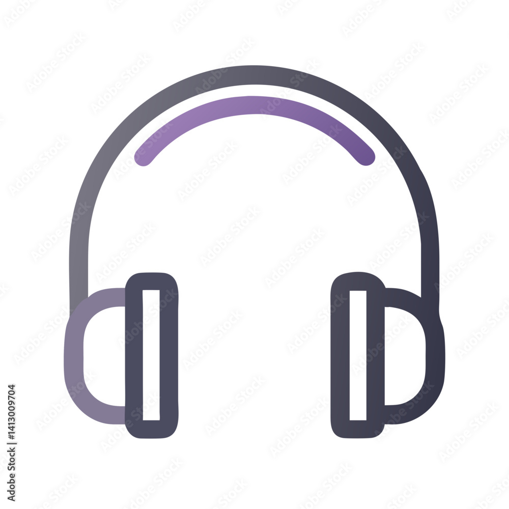 Headphones Icon – Audio Output and Accessory Symbol Headphones Icon – Audio Output and Accessory Symbol