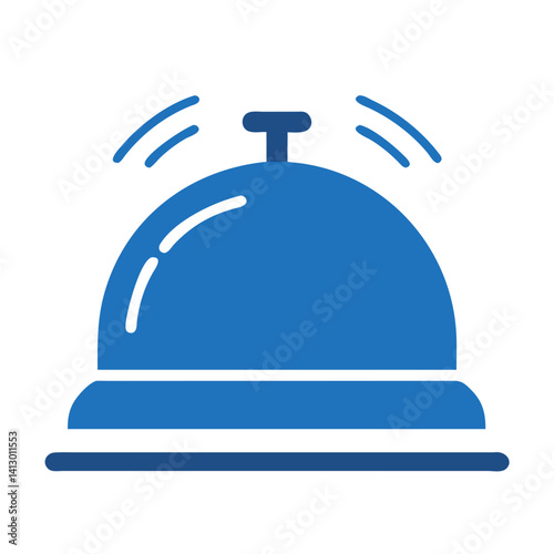 Hotel Bell Icon – Concierge and Reception Service Symbol
