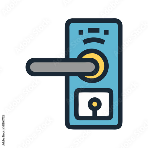 Hotel Keycard Icon – Room Access and Control Symbol