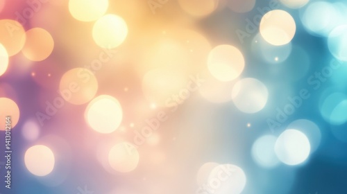 Modern Education Abstract Background with Soft Focus Gradient and Light Bokeh Effect for School Related Designs