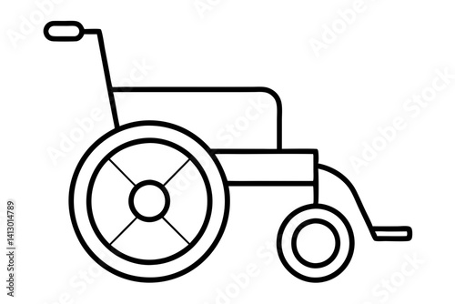 Wheelchair Icon – Modern Flat Accessible Symbol Vector

