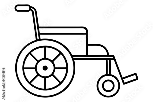 Wheelchair Icon – Modern Flat Accessible Symbol Vector

