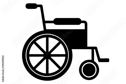 Wheelchair Icon – Modern Flat Accessible Symbol Vector

