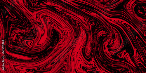 Abstract modern stylist texture of red acrylic colorful liquid liner for web design. Red Paper with soft waves and black fabric liquid metallic art paint texture.Red liquid abstract background vector