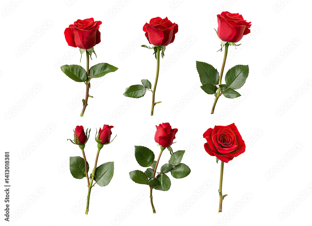 Obraz premium set of red roses