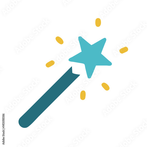 Magic Wand Icon Representing Party Entertainment