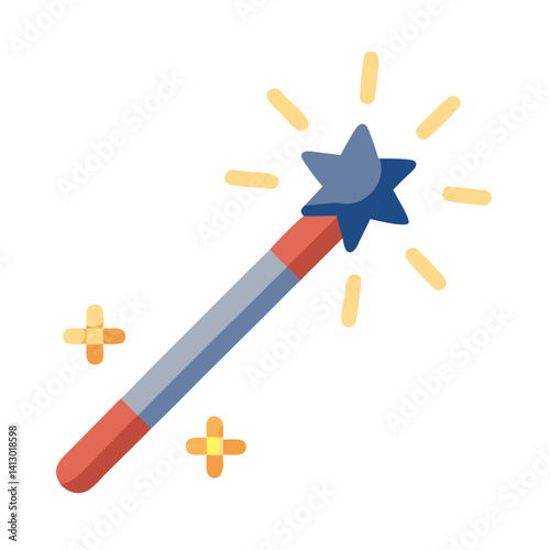Magic Wand Icon Representing Party Entertainment