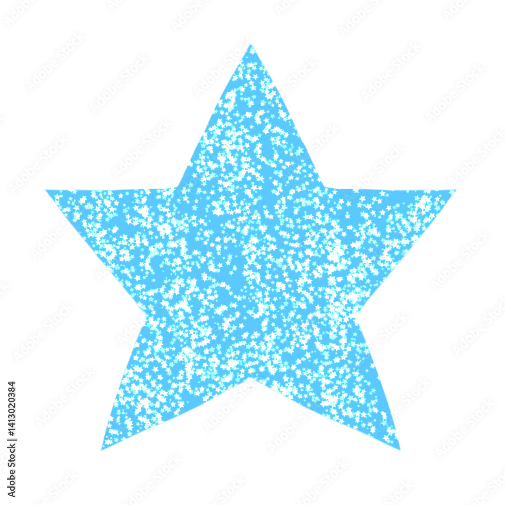 Obraz premium blue star on white background