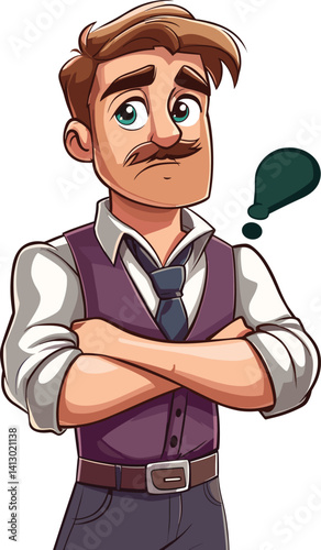 cartoon of a cowboy