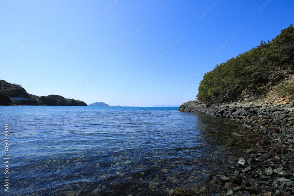 愛媛県八幡浜市 ねずみ島の風景