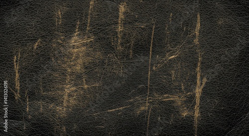 Wallpaper Mural Distressed and Textured Black Leather Surface with Aged Details Torontodigital.ca