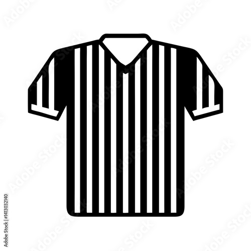 Referee Jersey Icon Representing Sports Official Uniform