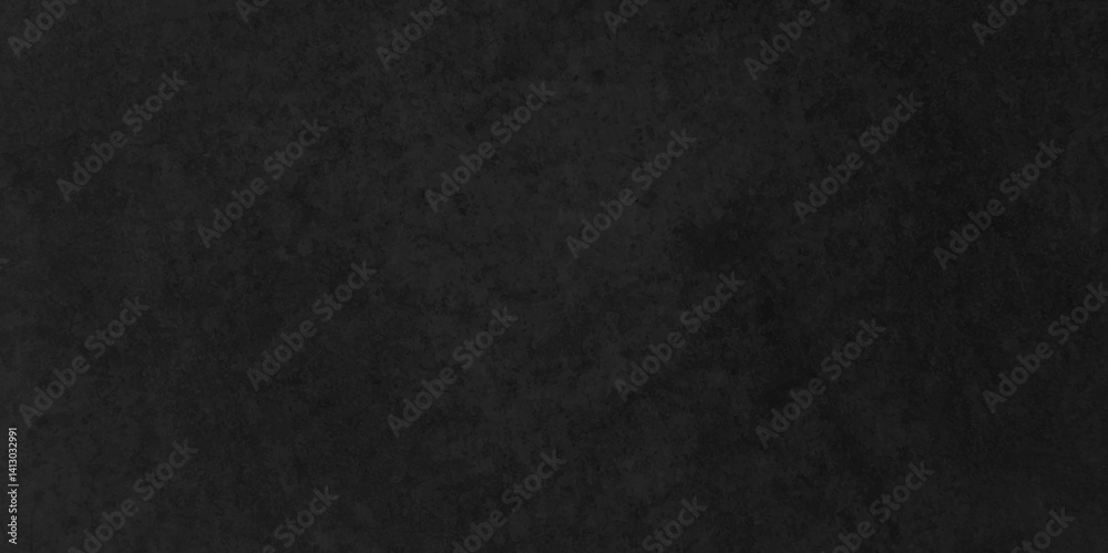 Fototapeta premium Abstract texture wall Dark black grunge concrete background. Panorama dark grey black slate texture. Vector black concrete texture. Stone wall background.