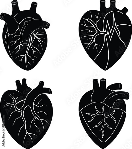 Pacemaker silhouette vector