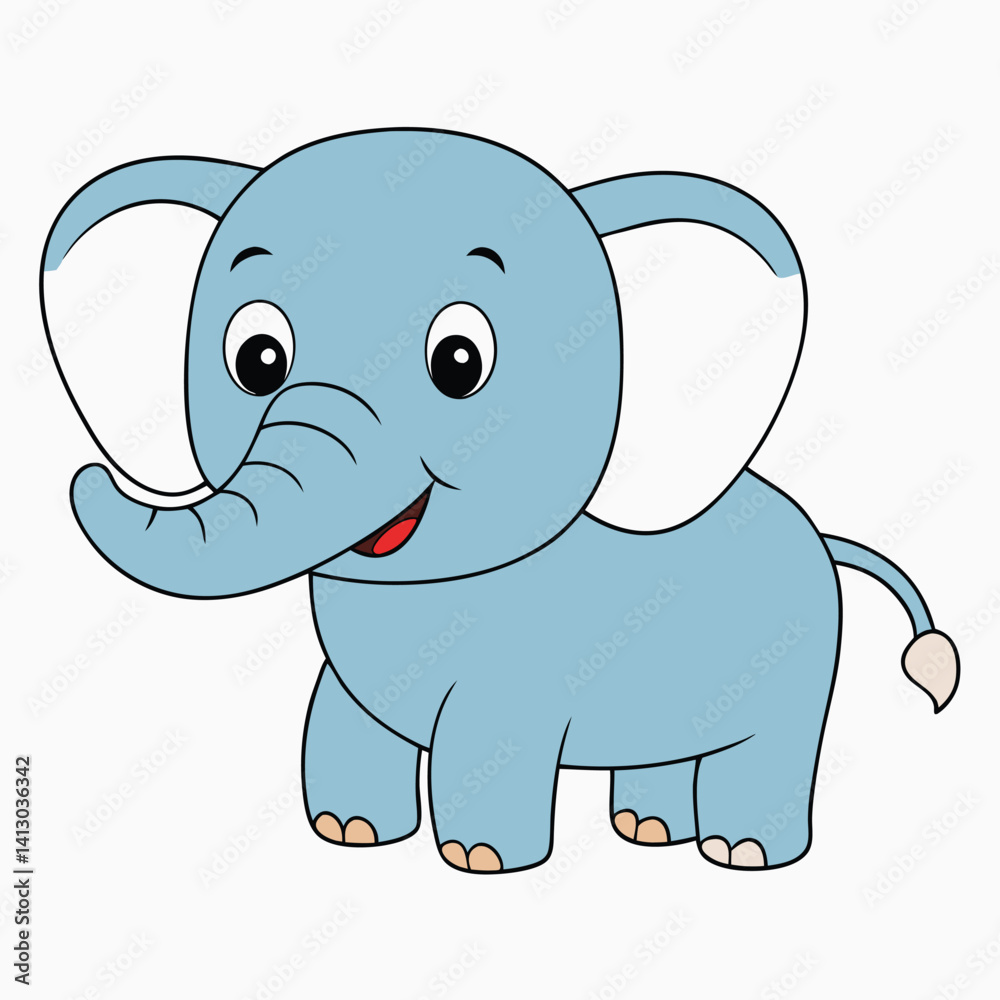 Fototapeta premium Stunning Elephant Vector Art Illustration