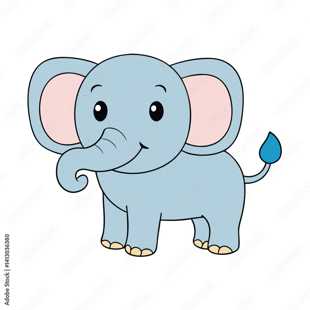 Fototapeta premium Stunning Elephant Vector Art Illustration