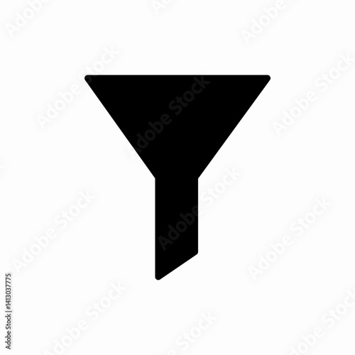 Filter funnel sort icon vector sign