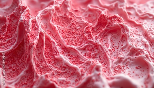 Delicious pink whipped cream texture kitchen food photography close-up culinary art gigapixel standard