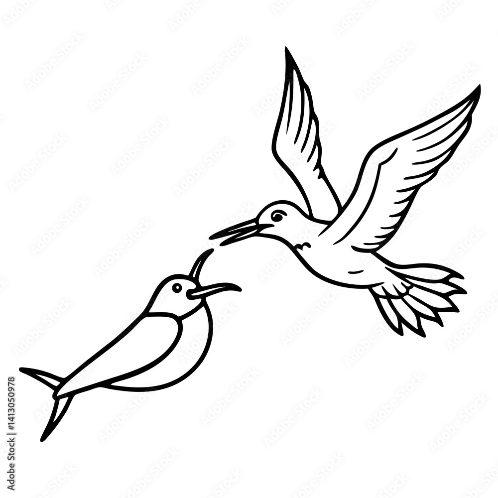 Fototapeta premium vector illustration of a flying dove