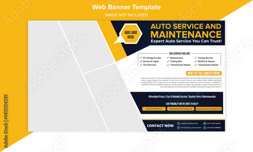 Next‑Level Auto Service & Repair Solutions Banner Template