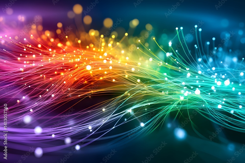 Fototapeta premium Every digital connection propels you further