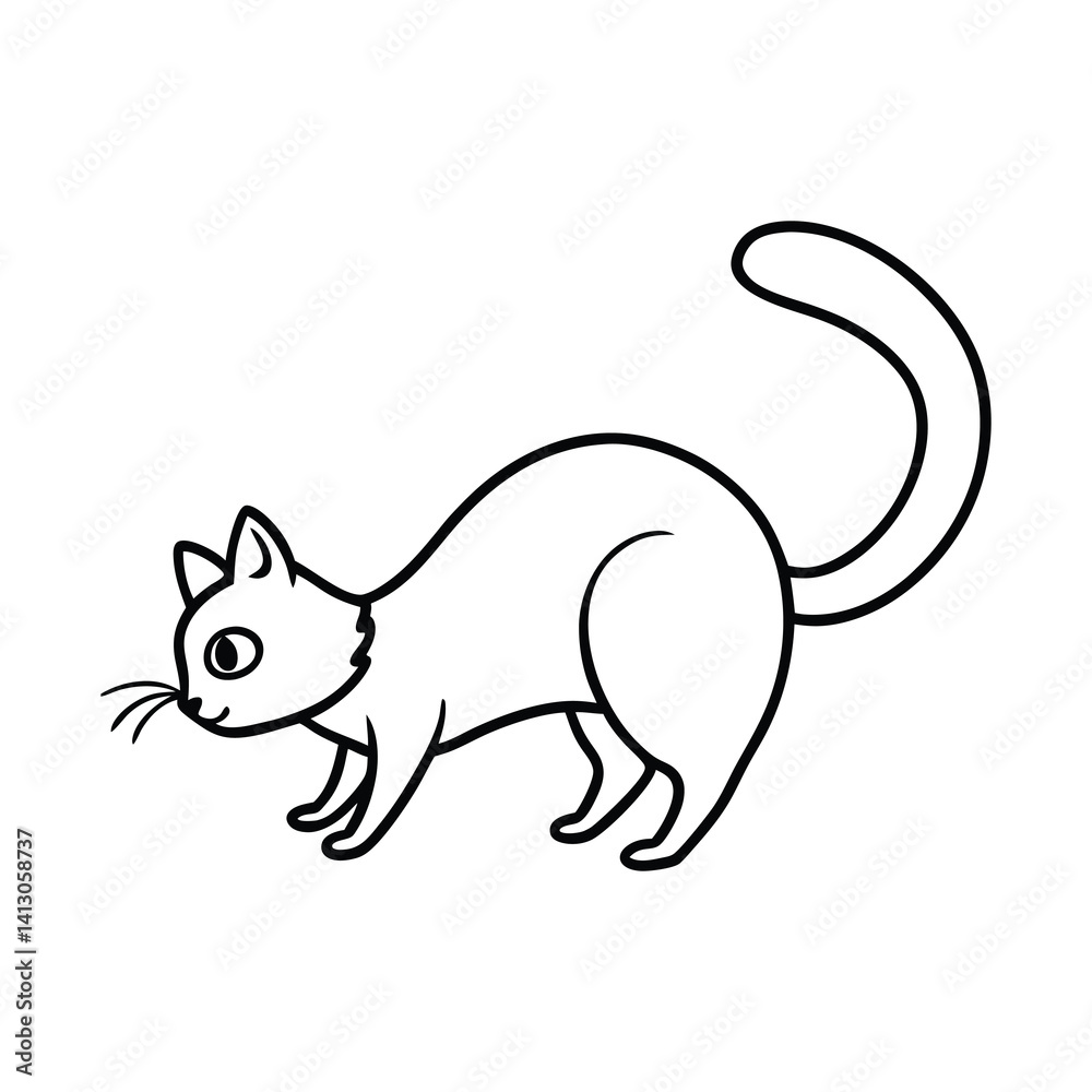 vector illustration of a cat vector illustration of a cat