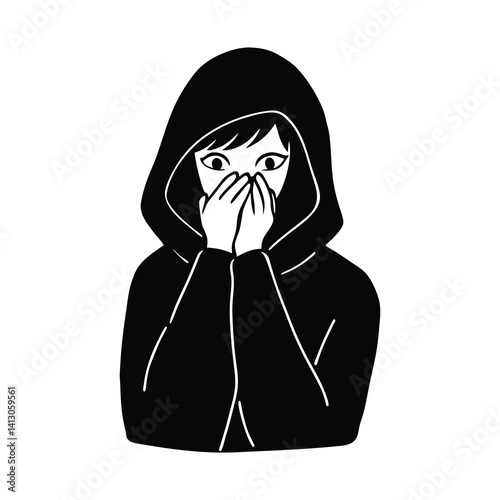 vector illustration of a woman